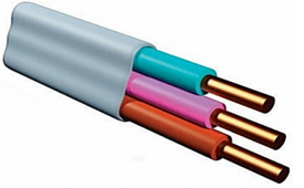 Кабель силовой ПВВП 3x2,5 ГОСТ белый фото Кабель силовой ПВВП 3x2,5 ГОСТ белый картинка